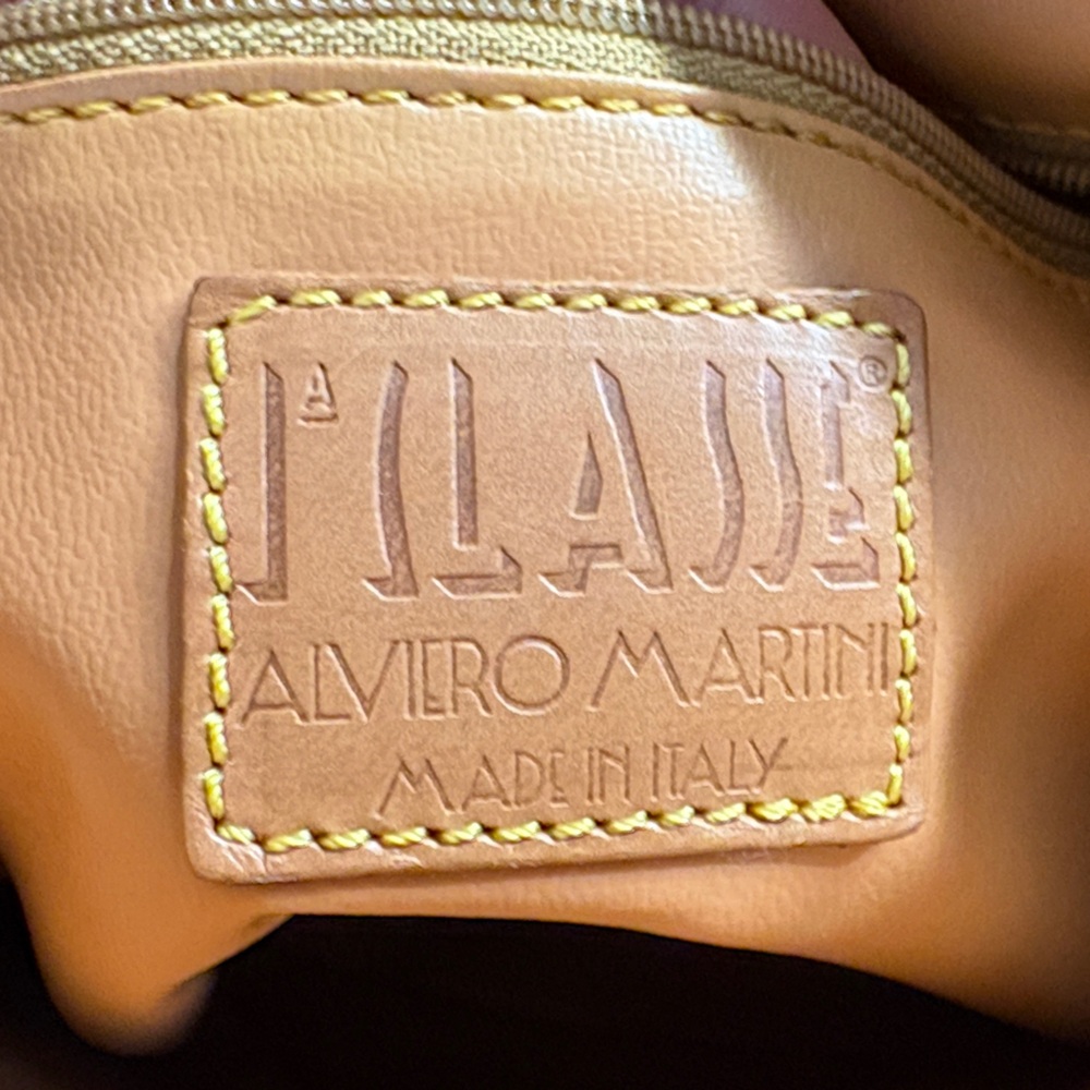 Alviero Martini Brown Map Print small tote - Picture 8 of 9